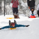 sledding face first